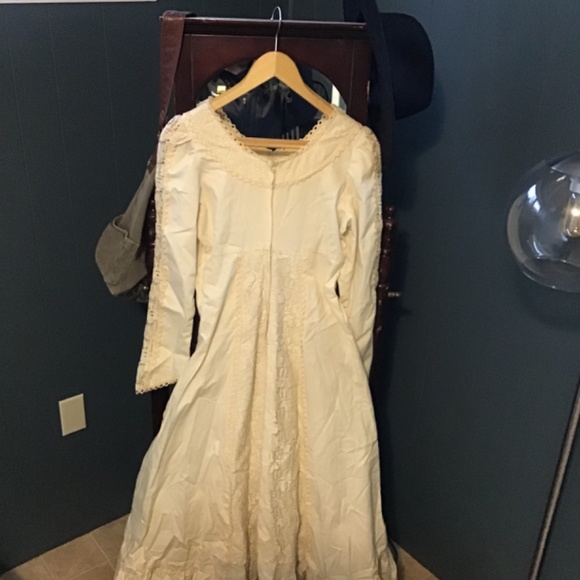 Gunne Sax cream hippy boho wedding dress rare - Picture 6 of 8